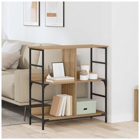 Libreria rovere artigianale 78.5 x 33 x 82 cm Legno multistrato - Foto 2