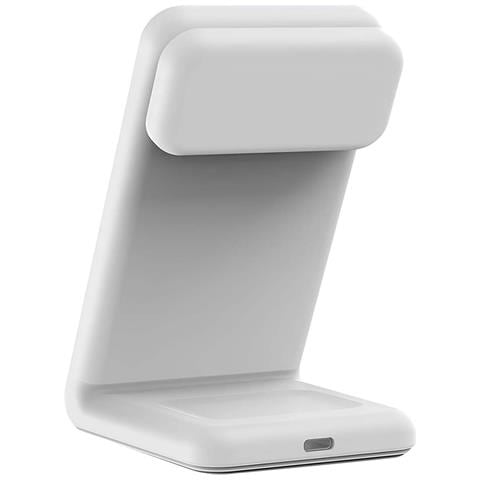 Caricatore Wireless 3-in-1 Per Iphone / Apple Watch / Airpods Modello Magspot, Bianco - Foto 5