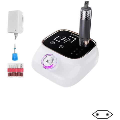 Fresatrice Elettrica Professionale Per Unghie 45000rpm Con Funzione Di Memoria White - Foto 1