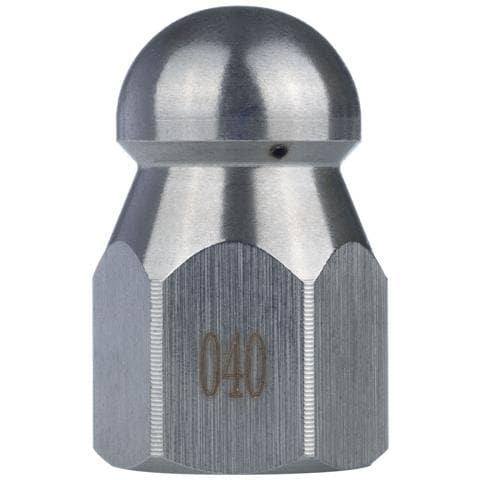 Ugello Di Pulizia 040 1+3 - Compatibile Con Idropulitrici G1/4f | Acciaio Inox, 4 Fori, 350 Bar | Per Sbloccare Tubi E Rimuovere Ghiaccio - Foto 2