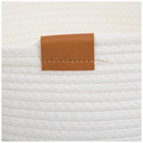 Cestino In Cotone Bianco D32,5x13 - Foto 6