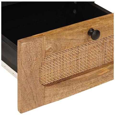 Armadio da Notte con cassetto 2 pcs Naturale 40 x 33 x 46 cm - Foto 9