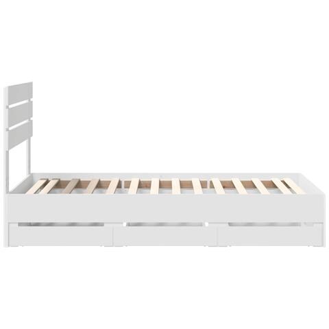 Struttura del letto Bianco 100 x 200 cm Legno Ingegnerizzato - Foto 9