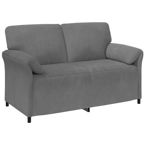 Divano a 2 Posti Grigio Scuro 158 x 83 x 95 cm Velluto - Foto 1