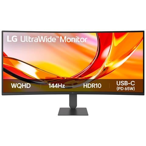 Monitor 34" LED VA UltraWide 34WP75C-B Curvo 3440 x 1440 Pixel UltraWide Quad HD Tempo di Risposta 5 ms Frequenza di Aggiornamento 160 Hz - Foto 1