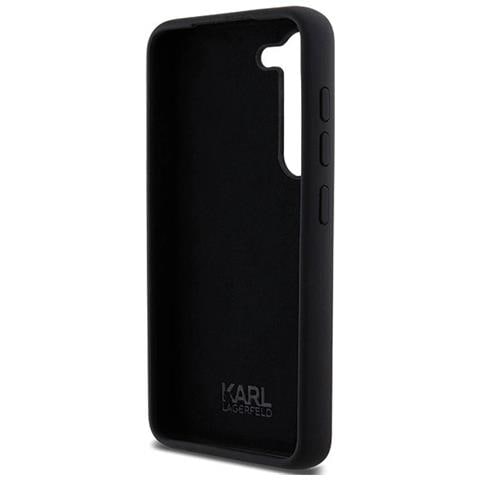 Samsung Galaxy S23 - Custodia In Silicone Nera Ikonik Metal Pin Di Karl Lagerfeld - Foto 7