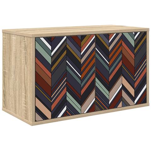 Mobile TV da Parete OMMEN 69 x 33 x 40 cm Rovere Sonoma - Foto 1