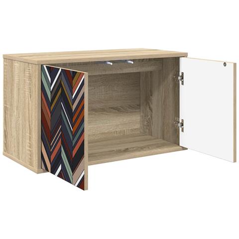 Mobile TV da Parete OMMEN 69 x 33 x 40 cm Rovere Sonoma - Foto 2