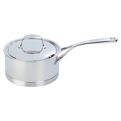Casseruola con Coperchio Acciaio Inossidabile Diametro 16 cm Capacità 1.5 lt Colore Argento - Linea Atlantis - Foto 1