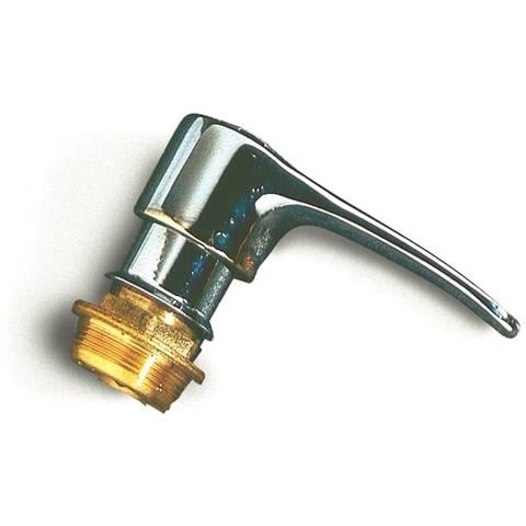 Vitone X Passo Rapido Incasso Asta Fissa, Vitone Per Passo Rapido Asta Fissa Ad Incasso Senza Valvolina Diametro Mm. 33 In Ottone Cromato Con Maniglia E Boccola - Foto 1