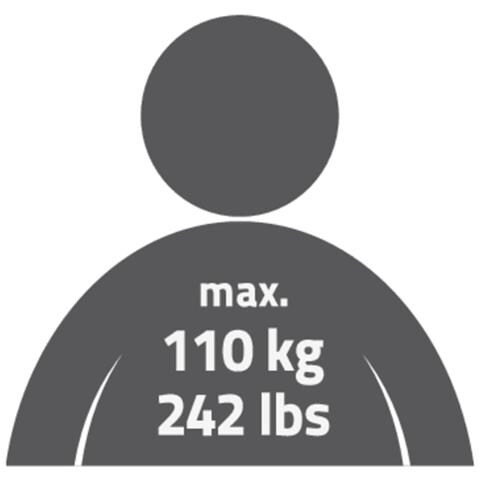 Sgabello da Bagno Pieghevole 110 kg Bianco A0050301 - Foto 9