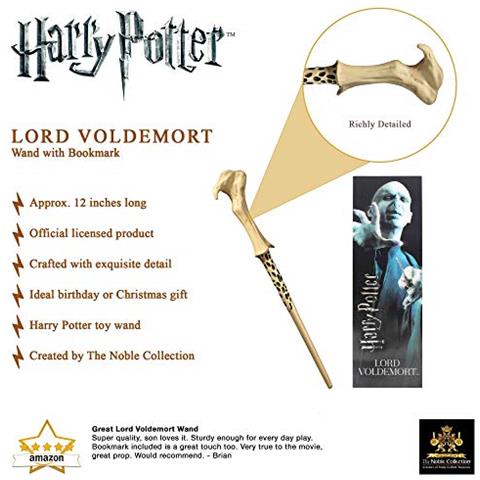 The Bacchetta Magica Giocattolo Prodotta Bacchetta Magica di Lord Voldemort in PVC di Alta qualità 30 cm con Segnalibro Prismatico - Foto 2