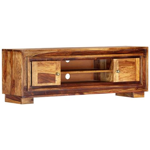 Mobile Porta Tv 118x30x40 Cm In Legno Massello Di Sheesham - Foto 1