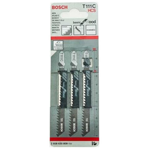 Blister 3 Lame Lame Seghetti Alternativi Taglio Legno 100 Mm Acciaio Hcs, Con Denti Diritti E Denti Rettificati - Foto 1