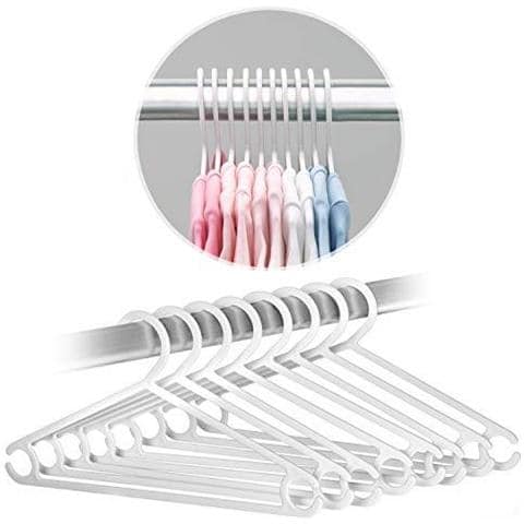 Laloona 22 Appendini Confezione Per Bambini - Tubolare Ultra Sottile Per Bambini Appendiabiti Per Baby Toddler Clothes - Bianco - Foto 1