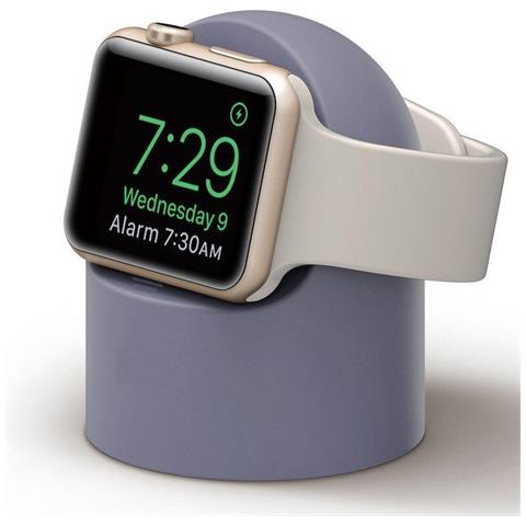 SLOWMOOSE - Caricatore In Silicone E Supporto Per Display Per Apple Watch,  Compatibile Con La Modalità Comodino [ viola] - ePRICE