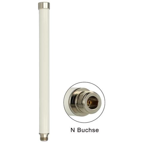88821, IEEE 802.11a, IEEE 802.11ac, IEEE 802.11b, IEEE 802.11g, IEEE 802.11h, IEEE 802.11n, 2.4 - 2.4835 / 5.15 - 5.875, Omnidirezionale, -40 - 80 °C, Tipo N, Vertical polarization - Foto 1