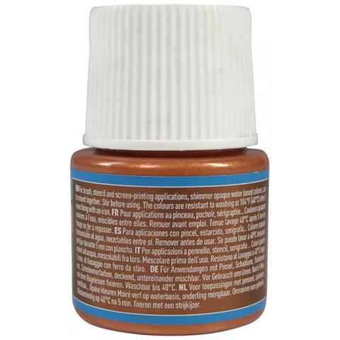 Pittura Tessile Setacolor Effetto Metallico Opaco - Cuivre - 45 Ml - Foto 1