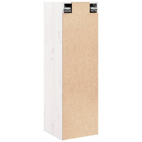 Pensili Bianchi 2 Pz 30x30x100 Cm In Legno Massello Di Pino - Foto 2