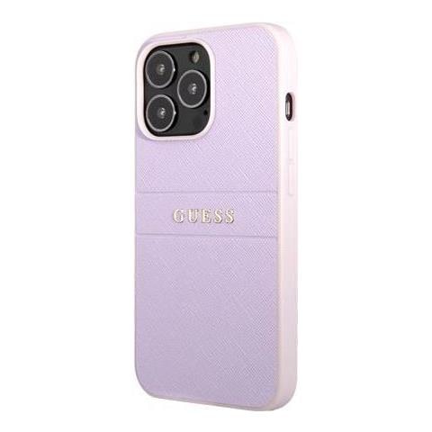 Pu Leather Saffiano Case Purple For Iphone 13 Pro Guhcp13lpsasbpu (guhcp13lpsasbpu) - Foto 1
