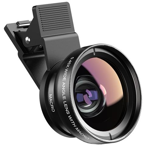Obiettivo Fotocamera Cellulare 0,45x Grandangolare E Obiettivo Macro 1,25x - Foto 1