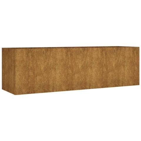 Fioriera Rialzata da Giardino 280x80x80 cm in Acciaio Corten - Foto 1