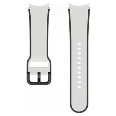 Cinturino Sportivo Bicolore Per G Watch Serie 4/5 20 Mm, S/m, Bianco / Nero - Foto 1