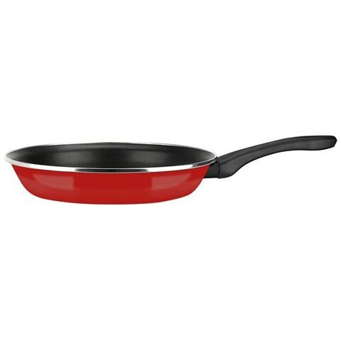 Padella Optimax Rosso Acciaio Smaltato (ø 30 Cm) - Foto 1
