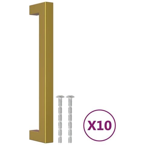 Maniglie per Mobili 10pz Oro 160mm in Acciaio Inox - Foto 2