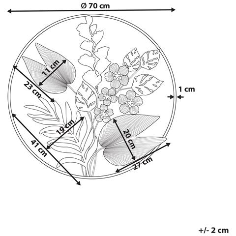 Decorazione Da Parete Verde E Oro Dubnium - Foto 5