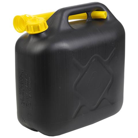 Tanica 10 litri con Tubo Flessibile per Benzina Acqua Carburante Nero All Ride - Foto 2