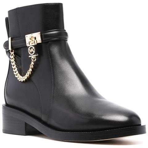 Hamilton Flat Bootie Stivaletti Pelle Di Mucca Scarpe Donna Nero Eu 41, 40f3hame5l-001 - Foto 1