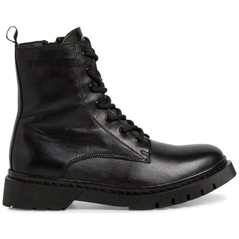 Black Casual Closed Booties Stivaletti Pelle Scarpe Donna Nero Eu 41, 1-25269-41 001 - Foto 2