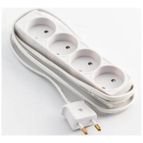 GRUELU4H015 prolunghe e multiple 1,5 m 4 presa (e) AC Interno Bianco - Foto 1