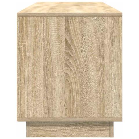 Mobile Porta TV con Luci LED Rovere Sonoma 160,5x41x50 cm - Foto 2