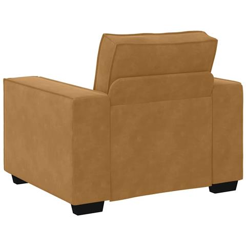 Divano Sedia Marrone 60 cm Velluto - Foto 2