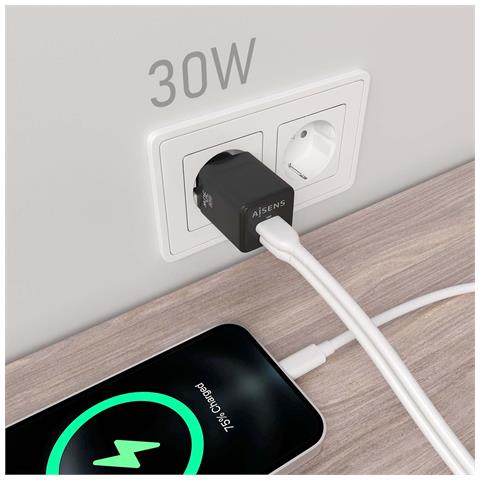ASCH-30W2P038-BK Caricabatterie per dispositivi mobili Universale Nero AC Ricarica rapida Interno - Foto 2