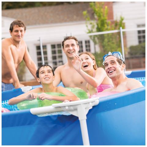 Piscina Fuori Terra - Rettangolo - 260x160x65 Cm - Blu - Include Accessori Coordinati Cb62 - Foto 2