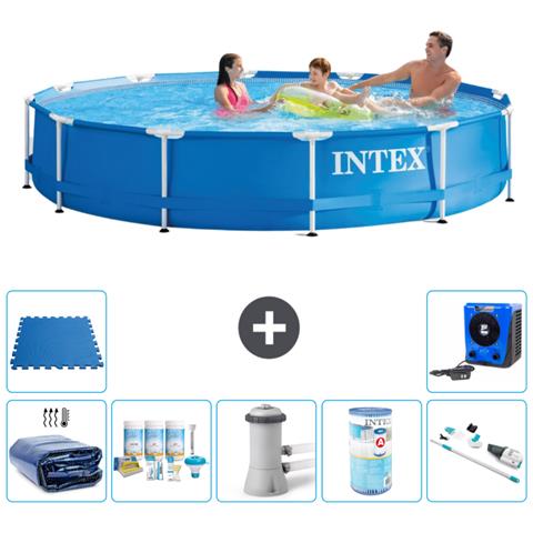 Piscina Fuori Terra - In Giro - 366x76 Cm - Blu - Include Accessori Coordinati A1624 - Foto 1