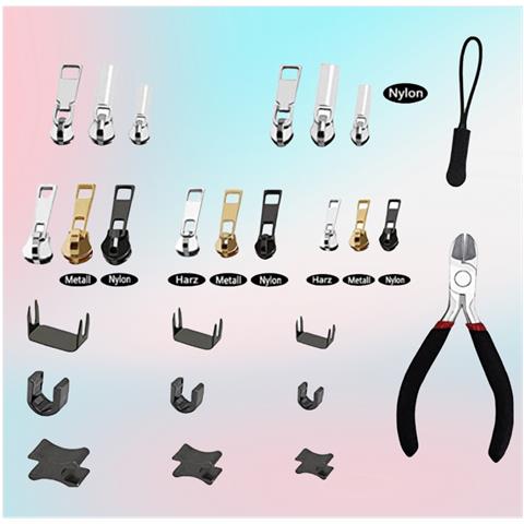 Cursori Per Cerniera Di Colore Misto - Misura 8# 5# 3# - Per Cerniere In Nylon - Foto 4