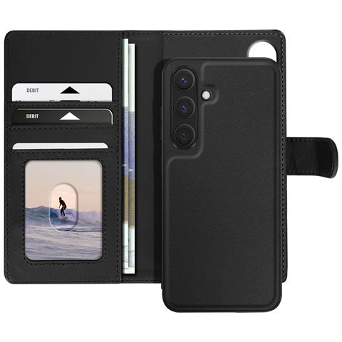 Custodia Per Samsung Galaxy S24 Con Cover Rimovibile, Nero - Foto 1