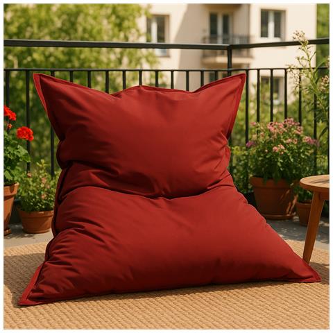 Moku Xxl Poltrona Sacco Rettangolare Da Esterno 180x140cm Rossa - Foto 2