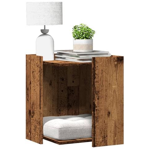 Recinto Lettiera Gatti Grigio Sonoma 60x40x40 cm in Truciolato - Foto 2