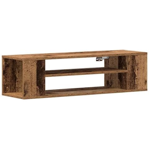 Armadio TV da muro  in legno vecchio 100x30x26,5 cm in legno ingegnerizzato - Foto 1