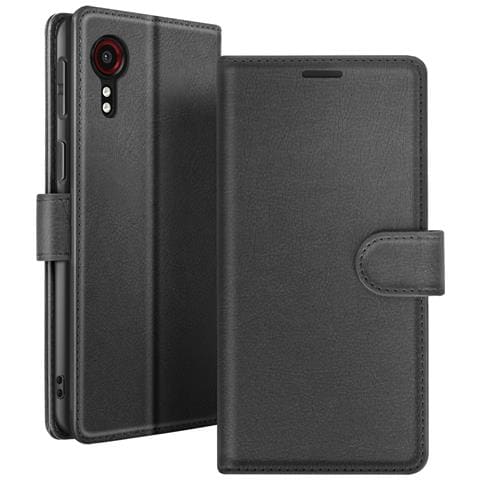 Custodia A Portafoglio Per Galaxy Xcover 5 Con Supporto E Linguetta Magnetica, Nero - Foto 1