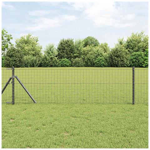 Pali per Recinzione 12 pcs Grigio 120 cm - Foto 2
