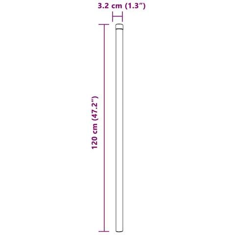 Pali per Recinzione 12 pcs Grigio 120 cm - Foto 7