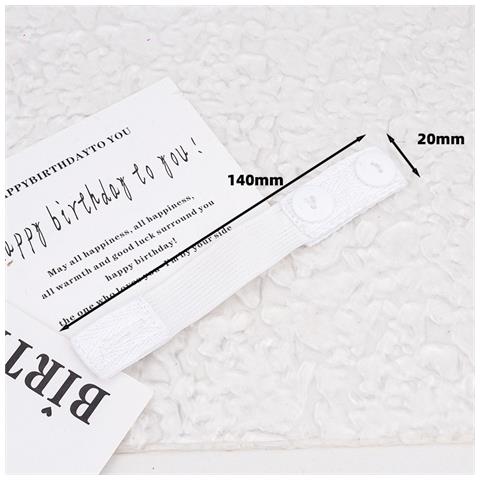 Estensore Per Pantaloni Premaman (2x15cm) - Bottone Elastico Regolabile Per Comfort White - Foto 2
