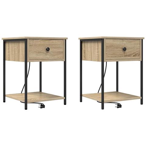 Armadio da Notte 2 pcs rovere sonoma 42 x 41 x 56 cm - Foto 1