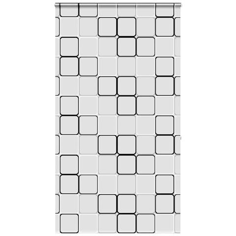 Tenda a Rullo per Doccia Cassonetto 140x240cm Larghezza Tessuto - Foto 1